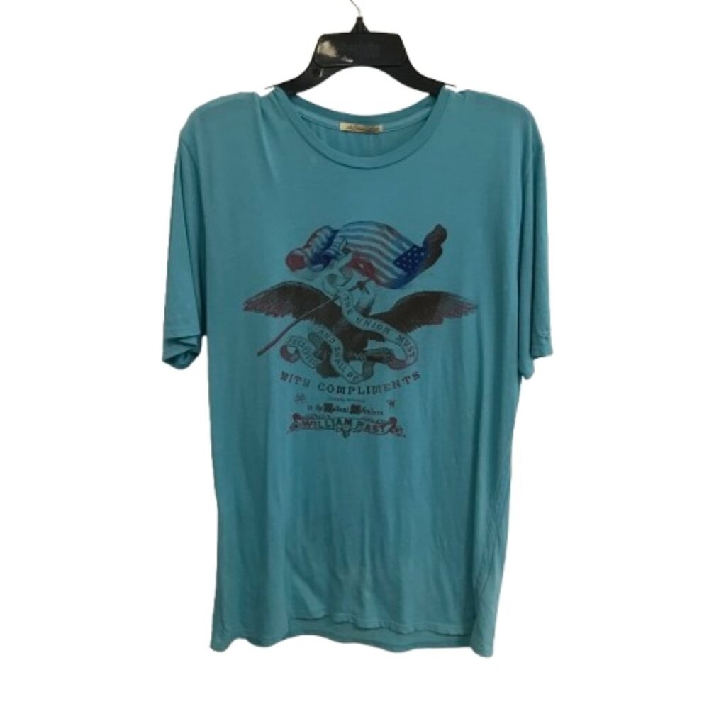 NWOT William Rast Womens Size Medium Union American Graphic Print T-Shirt NEW